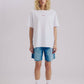 T-shirt bianca con ricamo “No Grazie”