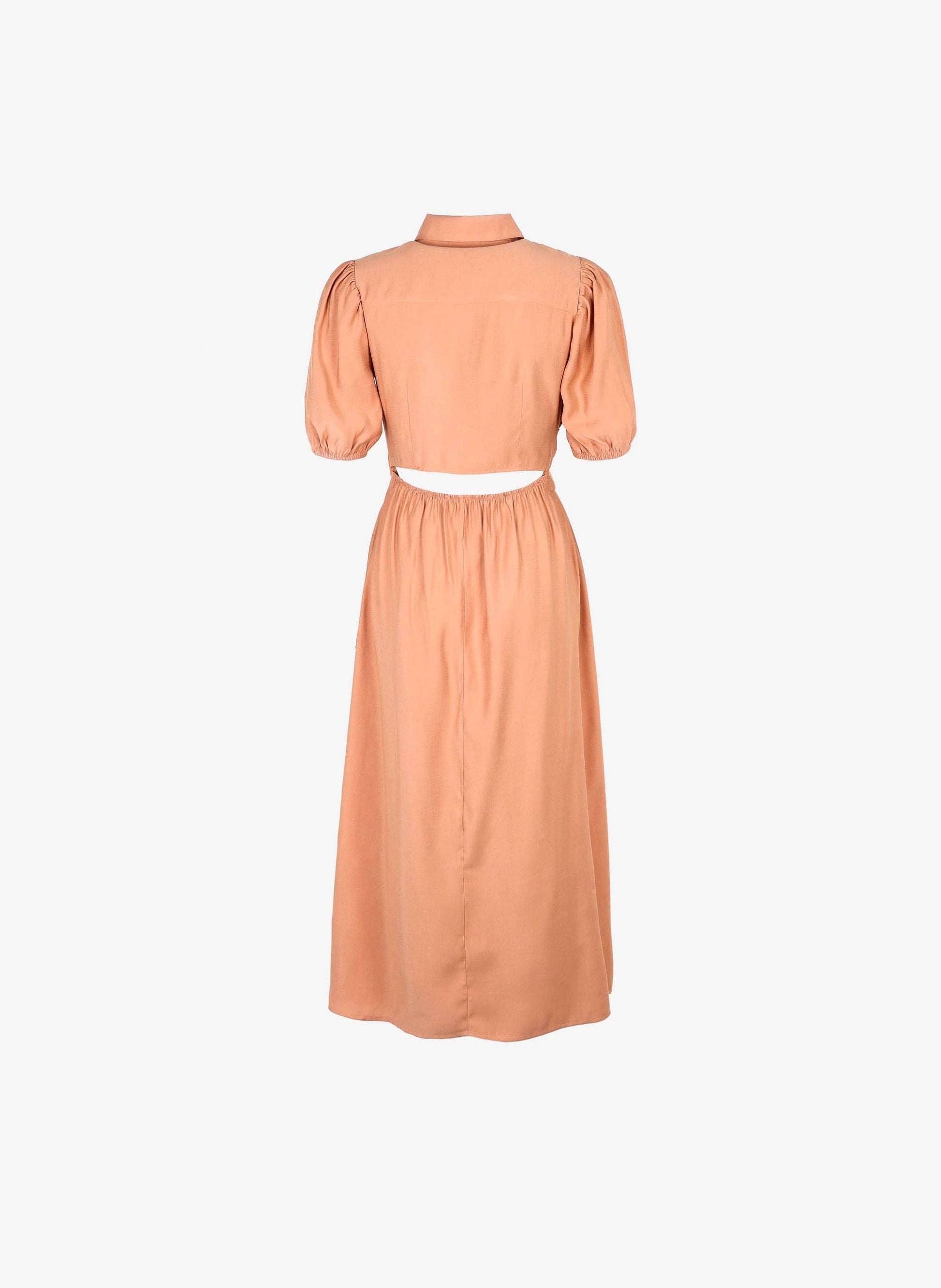 Abito chemisier midi Malida terracotta