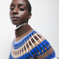 Maglione in maglia jacquard a collo alto