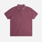 Polo in cotone biologico pigmentato color Zinfandel