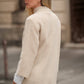 Cappotto strutturato in lana con collo alto