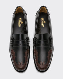 Mocassino Woman Dan Scarabeo Nero/Burgundy