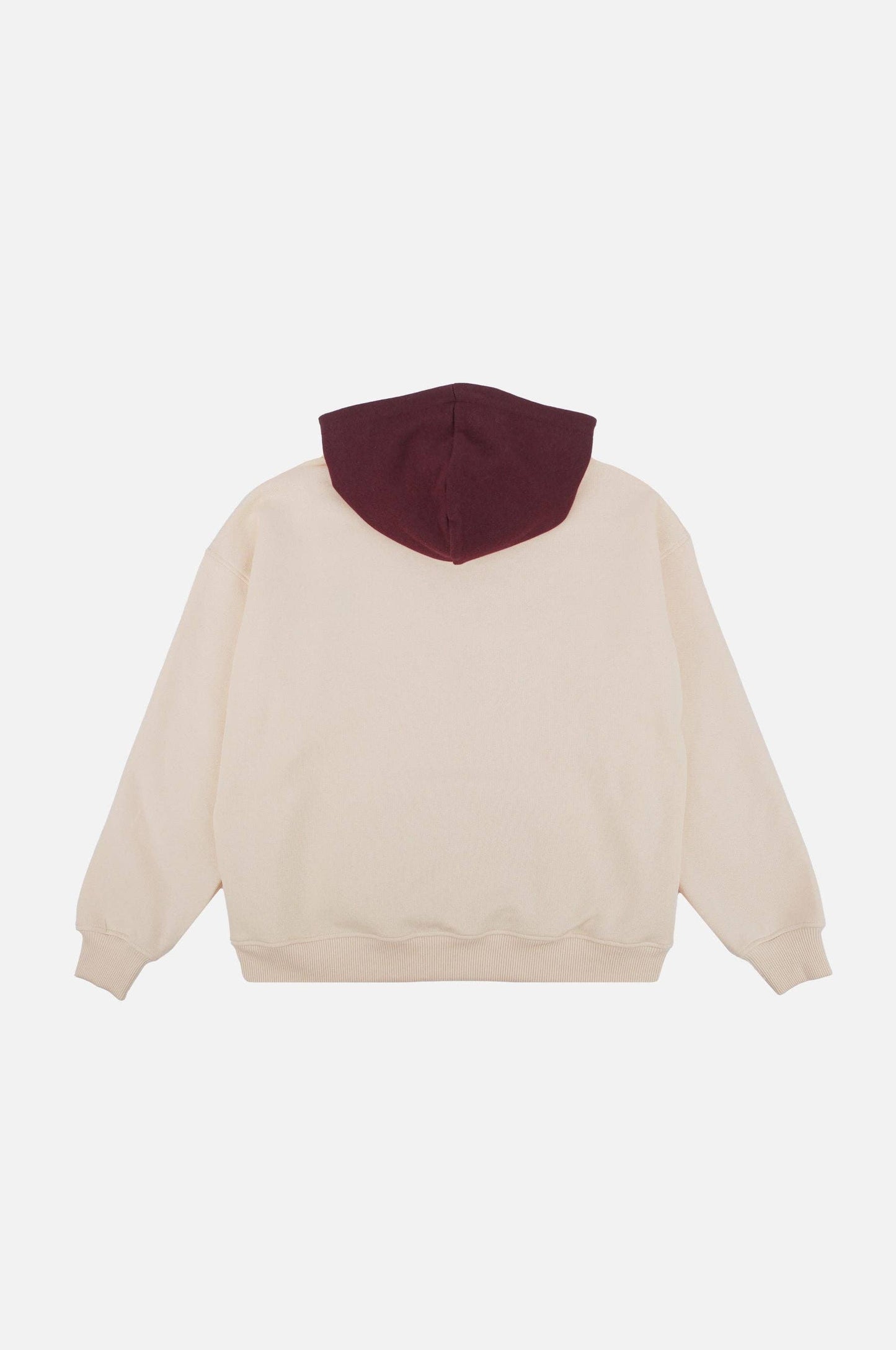 Felpa oversize con cappuccio color block Pale Glow da donna