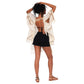 Kimono estivo boho in cotone con frange