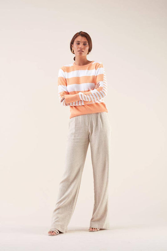 Maglia a righe in cotone