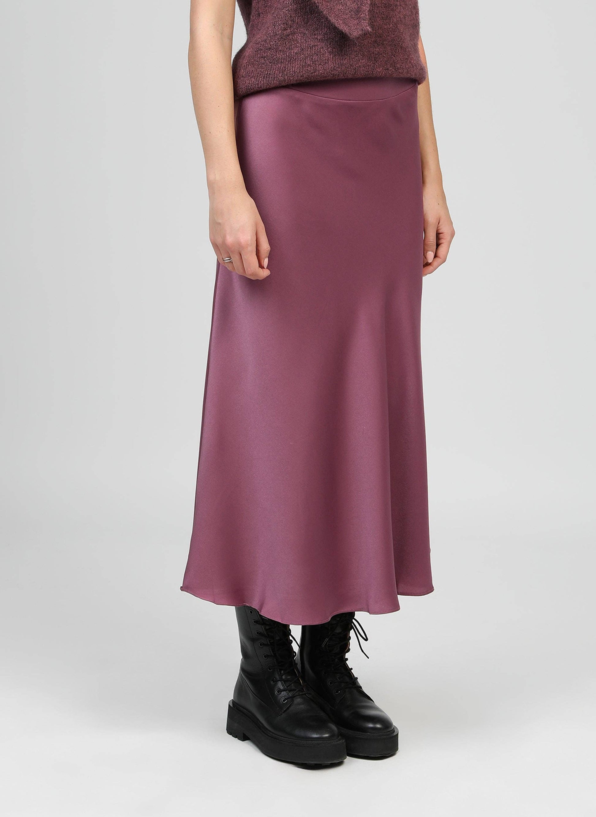 Gonna midi svasata rosa