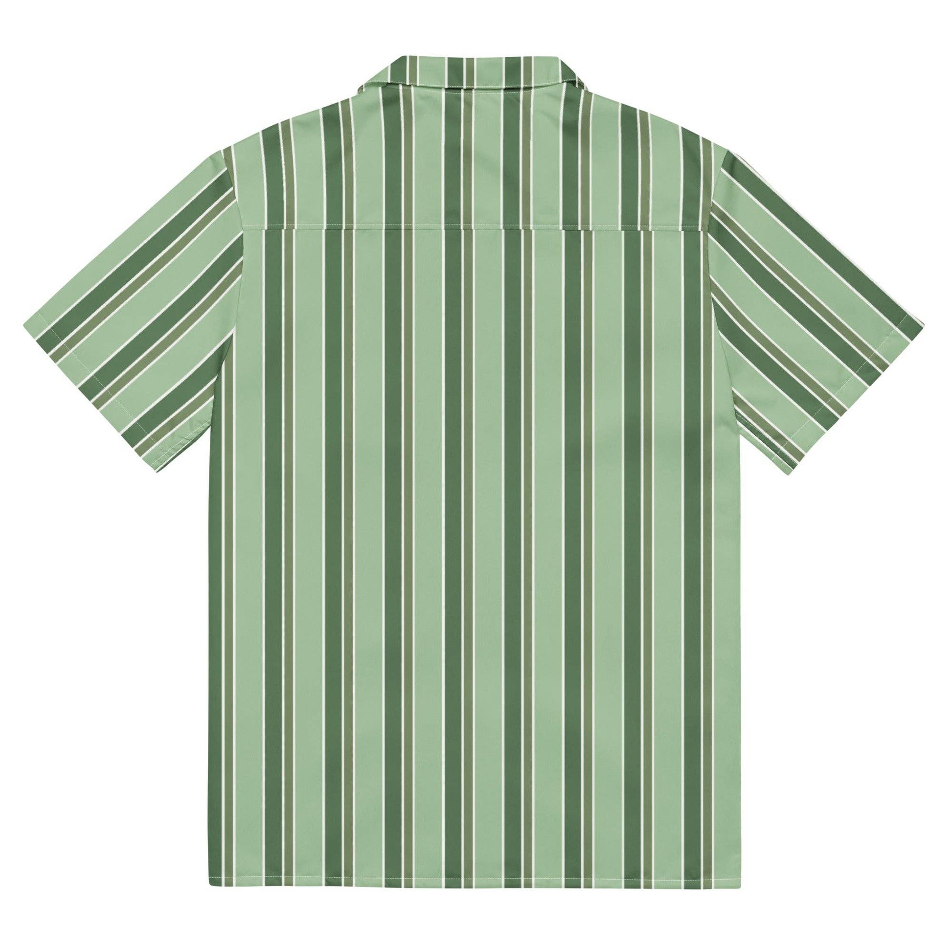 Camicia da piscina oversize a righe verdi