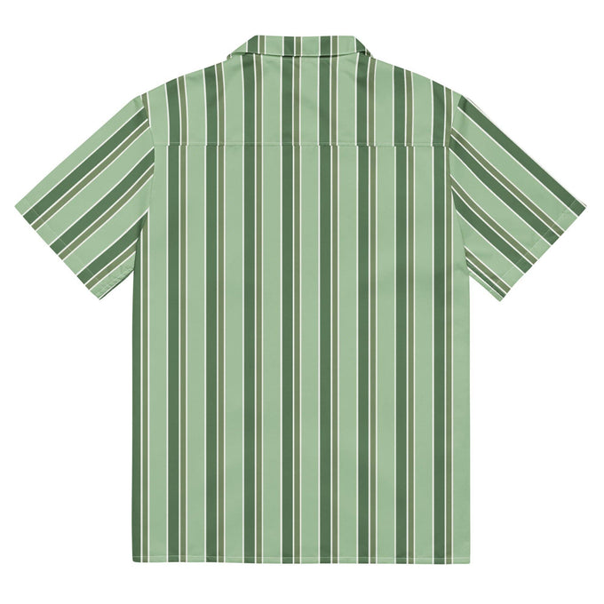 Camicia da piscina oversize a righe verdi