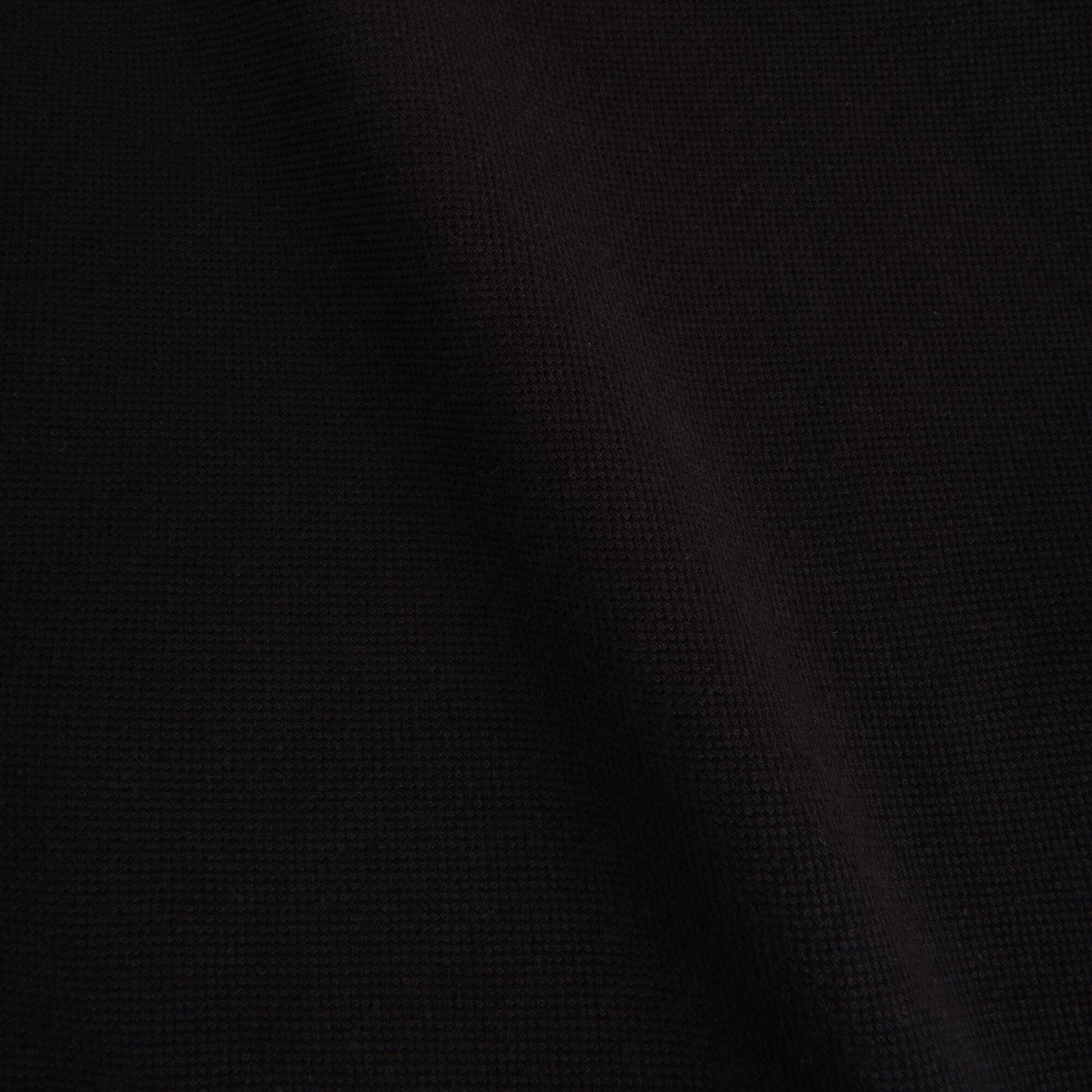 Felpa Uomo con Cappuccio in Maglia Piqué Nera