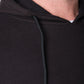 Felpa Uomo con Cappuccio in Maglia Piqué Nera