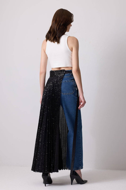 Canottiera crop a costine in cotone