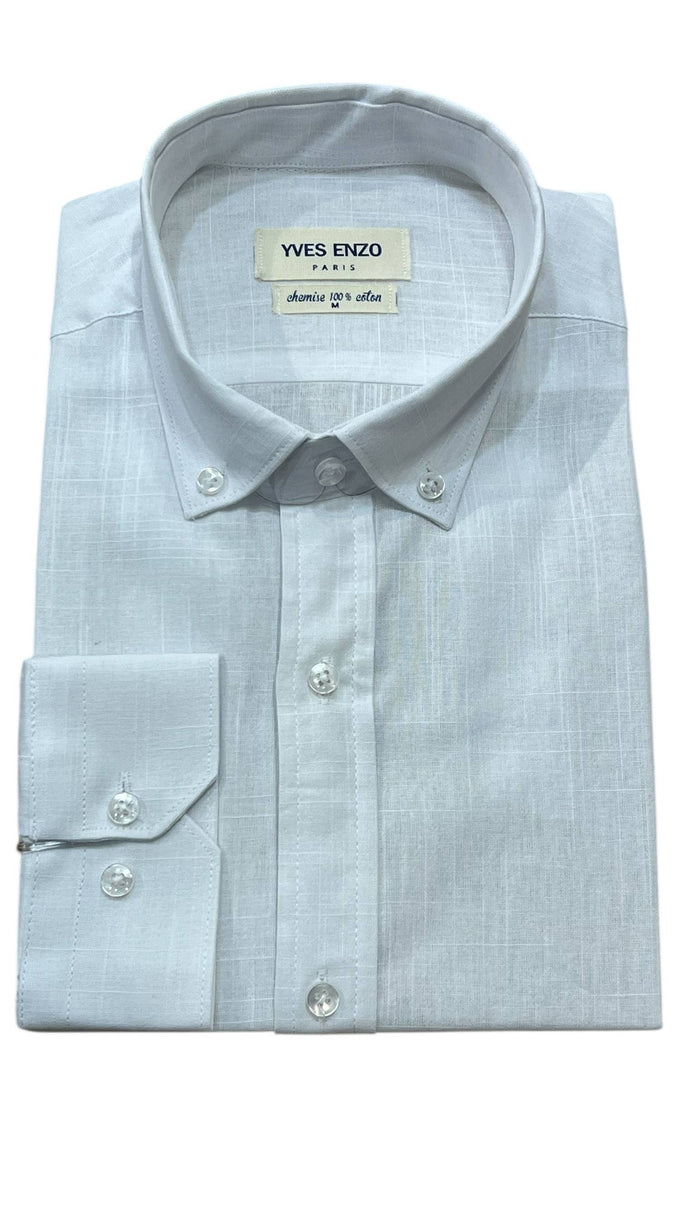 Camicia in voile di cotone bianca