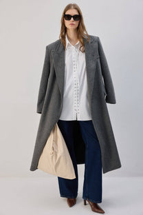 Camicia oversize con lacci frontali