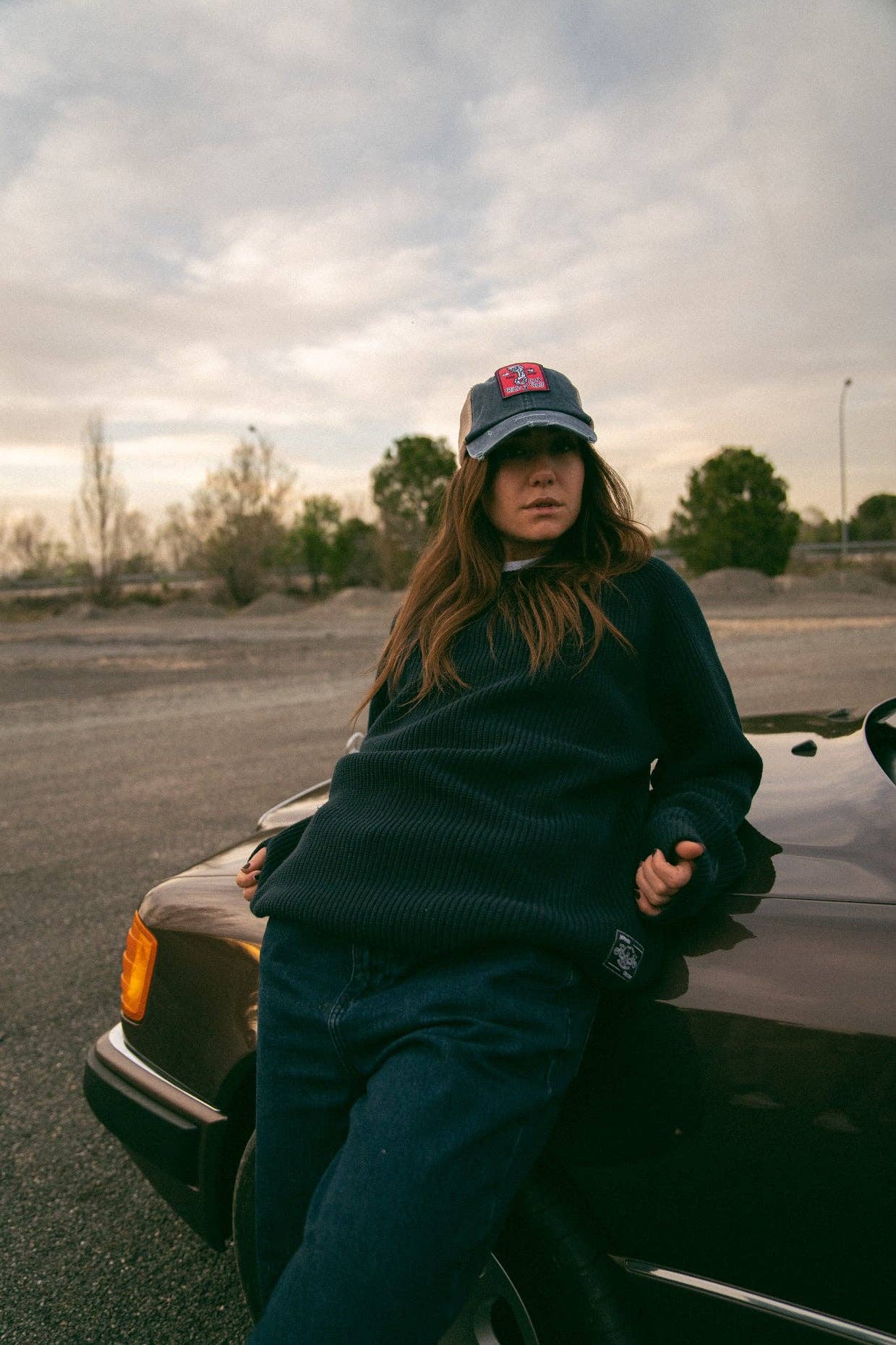 Maglione in cotone biologico con toppa a stella