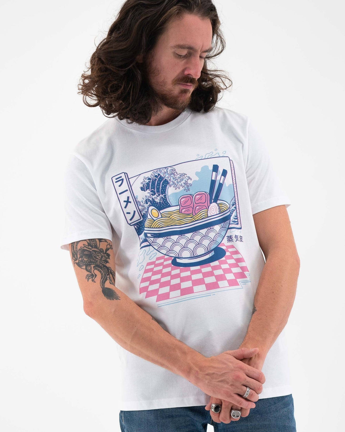 T-shirt Vaporwave Ramen in cotone biologico