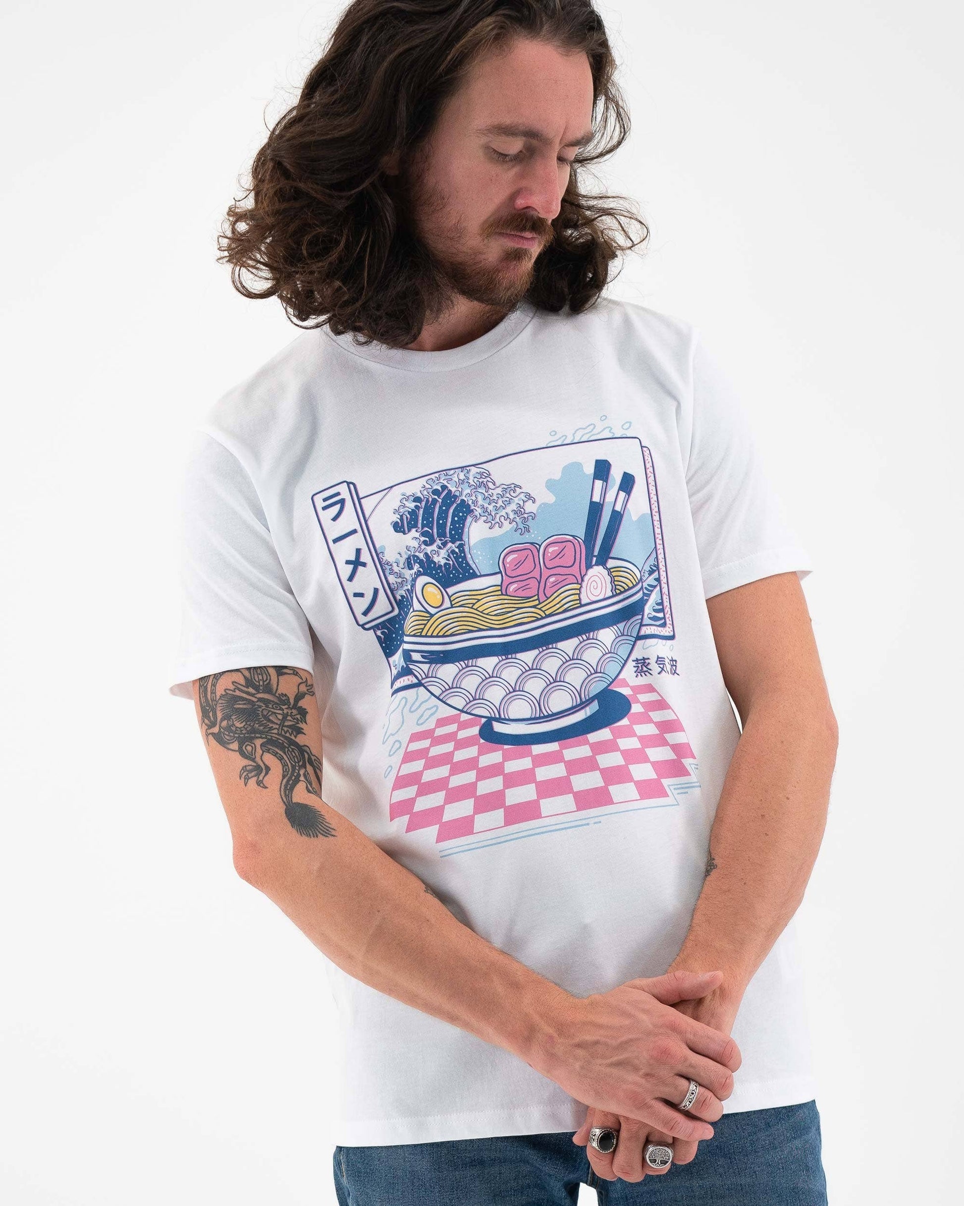 T-shirt Vaporwave Ramen in cotone biologico