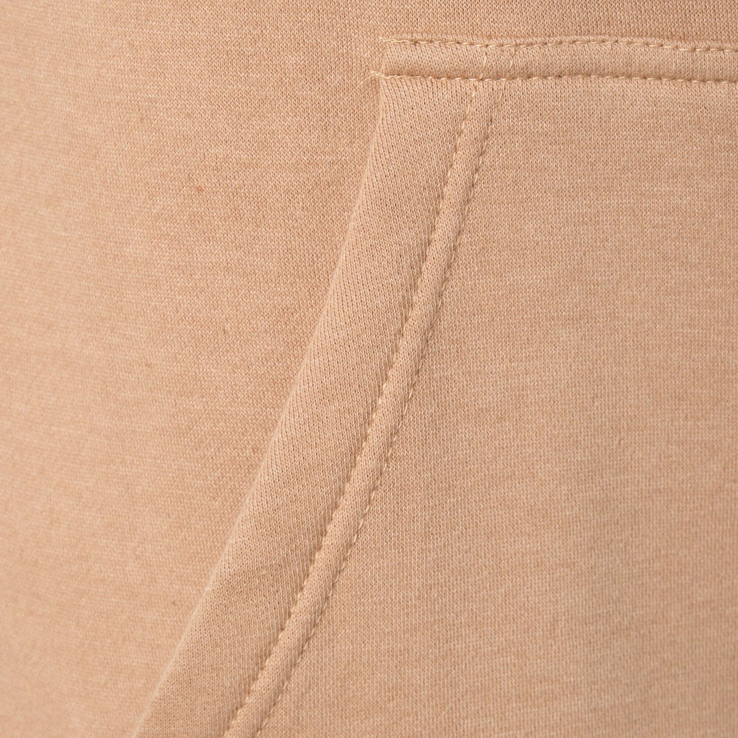 Felpa con cappuccio in felpa con zip color taupe da uomo
