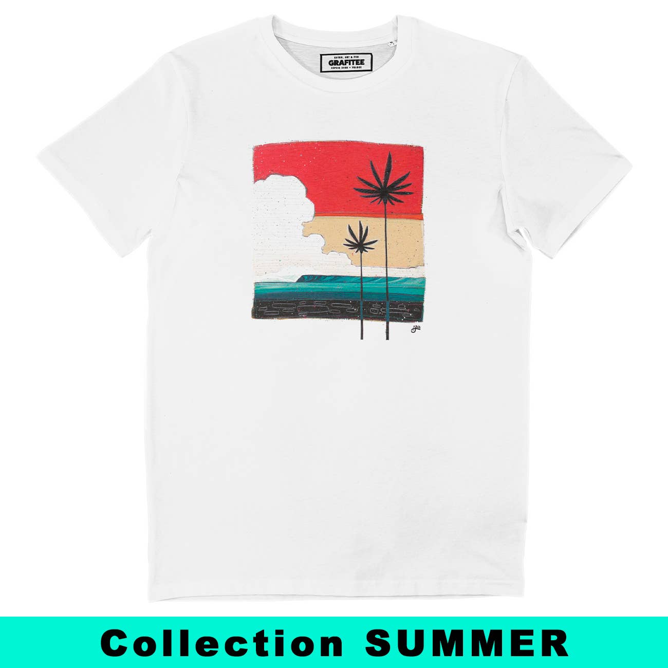 T-shirt unisex estiva Secret Spot con grafica