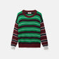 Maglione a righe in maglia