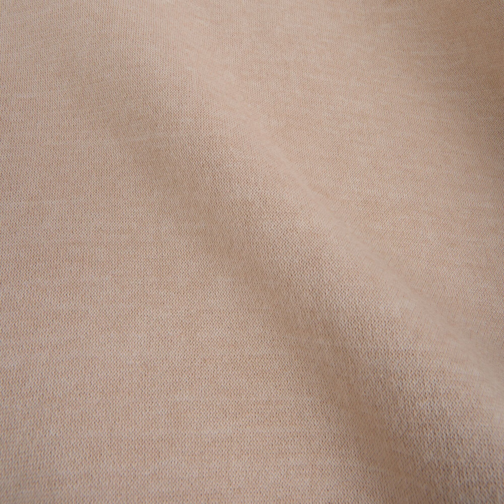 Felpa con cappuccio in pile beige da uomo