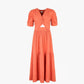 Vestito midi Odouma terracotta