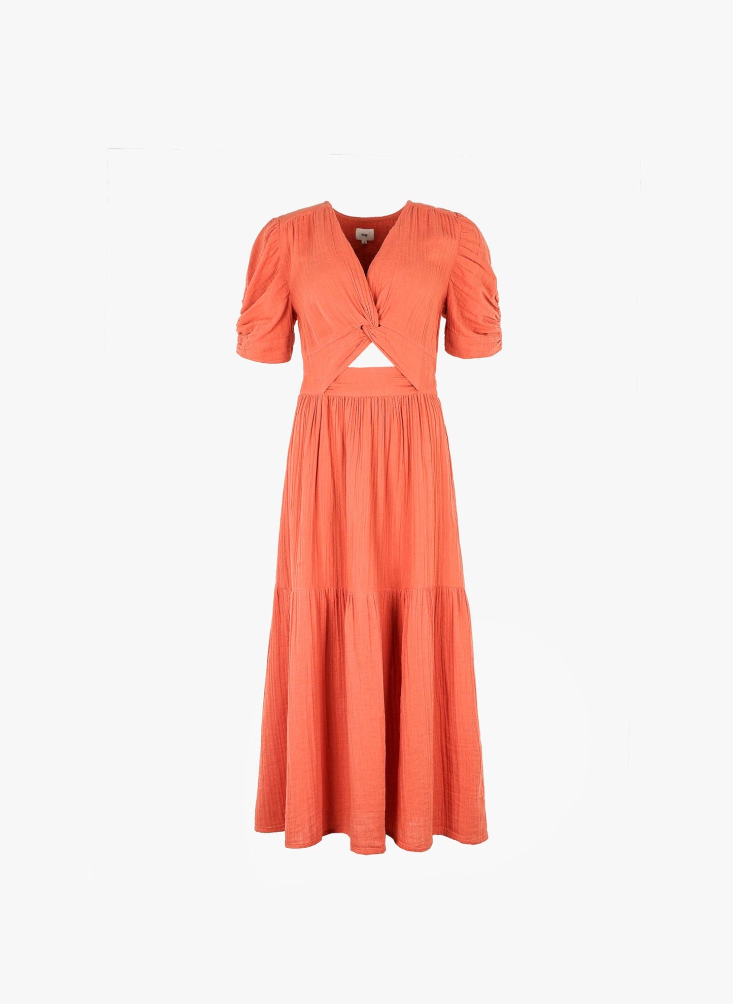 Vestito midi Odouma terracotta