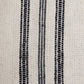Abito chemisier maxi a righe in cotone con polsini arricciati