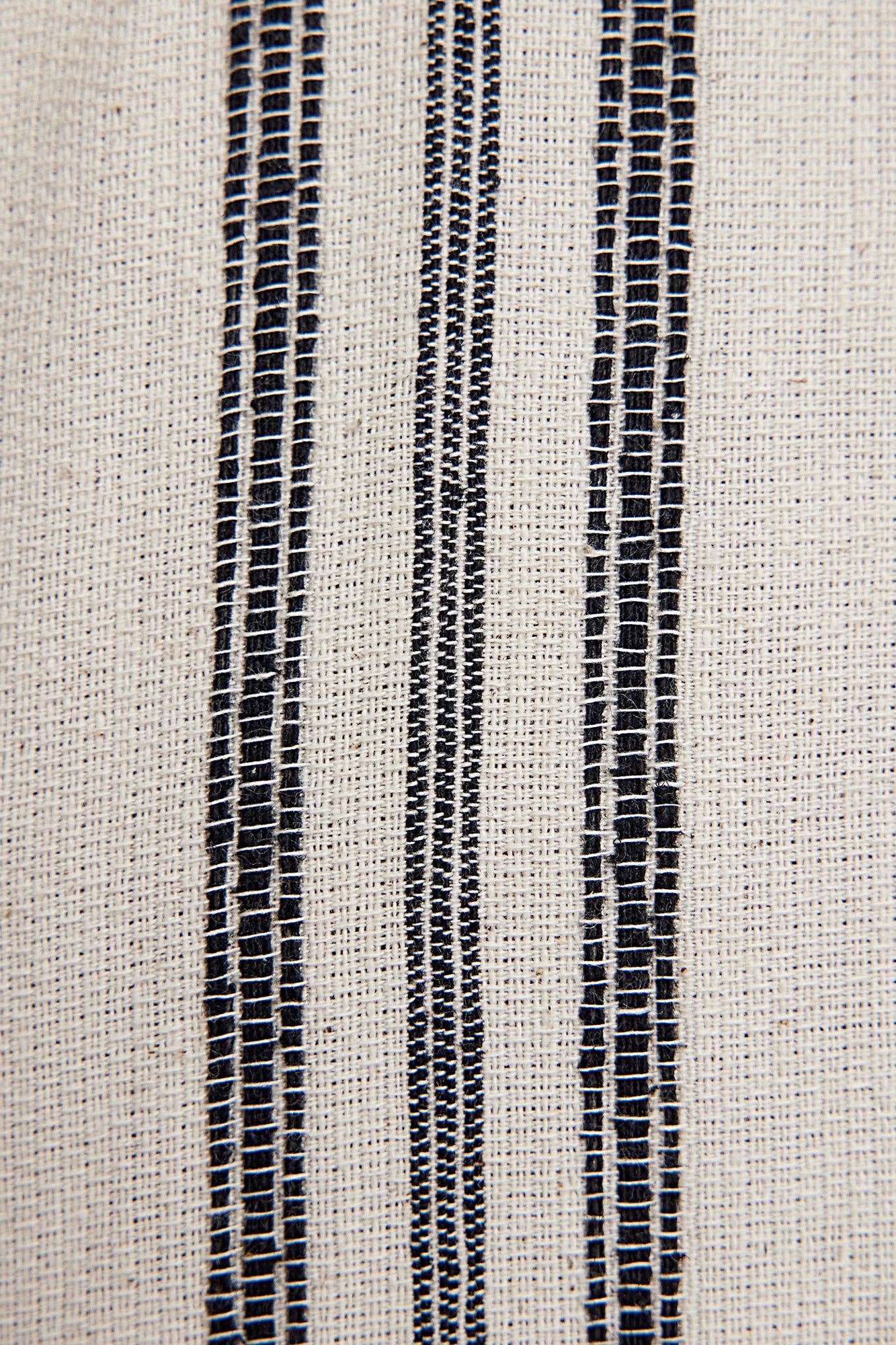Abito chemisier maxi a righe in cotone con polsini arricciati