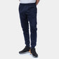 Tuta sportiva uomo blu navy con felpa con cappuccio e pantaloni