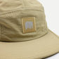 Cappello cinque pannelli in nylon idrorepellente color sabbia