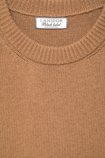 Gilet in maglia rasata con scollo tondo