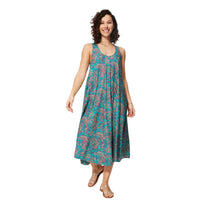 Abito estivo midi senza maniche stile boho