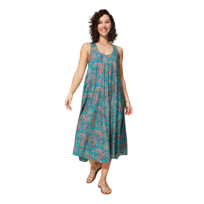 Abito estivo midi senza maniche stile boho