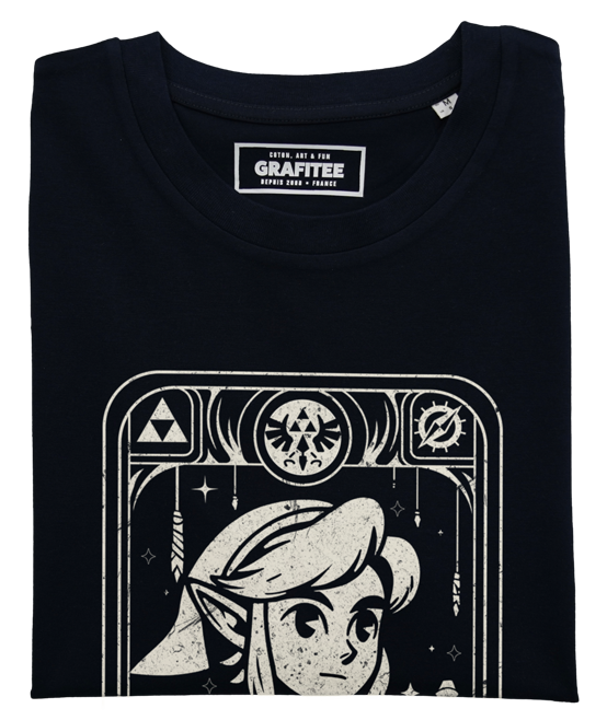 T-shirt nera The Hero in cotone biologico GOTS