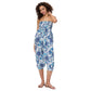 Pantaloni harem estivi in cotone con stampa floreale