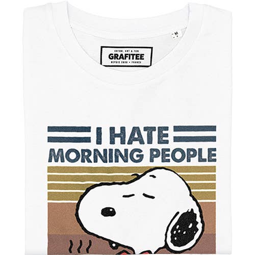 T-shirt grafica “Morning People” divertente