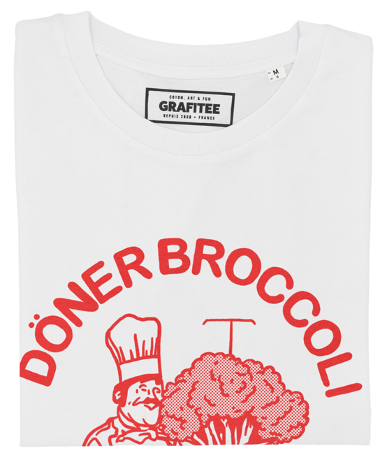 T-shirt grafica Döner Broccoli in cotone biologico