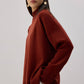 Maglione basic a collo alto in maglia