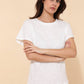 T-shirt TIA in cotone con bottoni sulla spalla sinistra