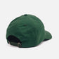 Cappellino dad cap con logo ricamato verde muschio
