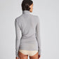 Maglia dolcevita Anna in lana grigio chiaro mélange