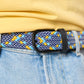 Cintura intrecciata elastica multicolore Cusco