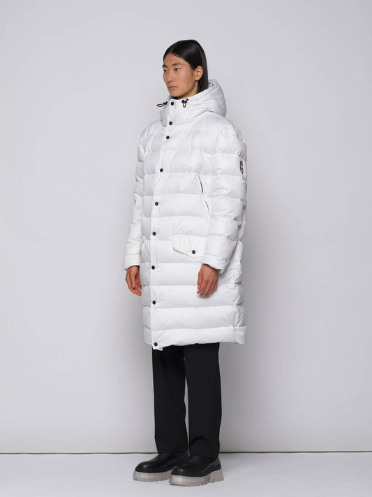 Parka Imbottito Lungo con Cappuccio Rimovibile