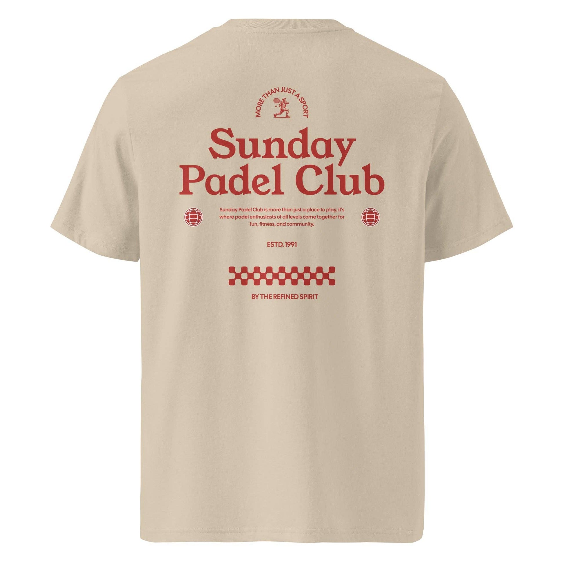 T-shirt unisex in cotone biologico Sunday Padel Club