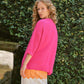 Giacca cardigan con spilla gioiello in cotone