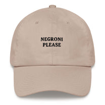Cappellino Dad Hat ricamato “Negroni Please”