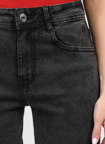 Jeans Party grigio a vita alta
