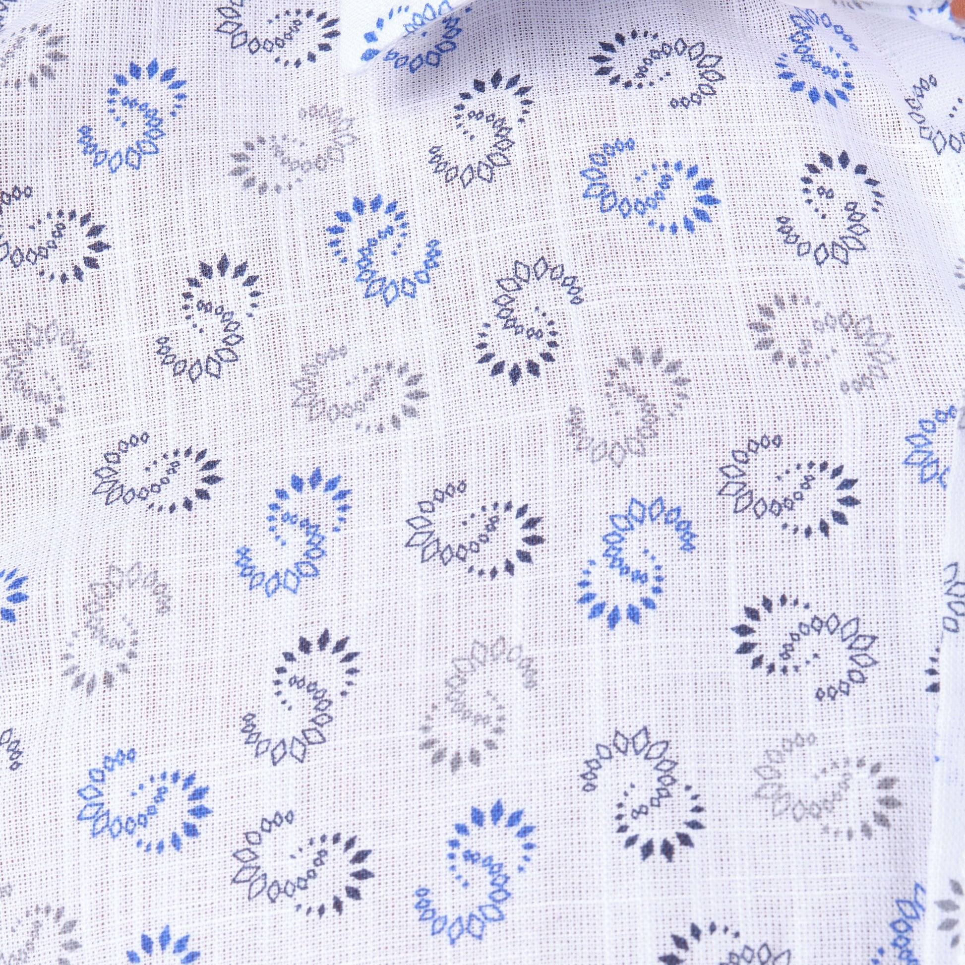 Camicia stampata in cotone da uomo