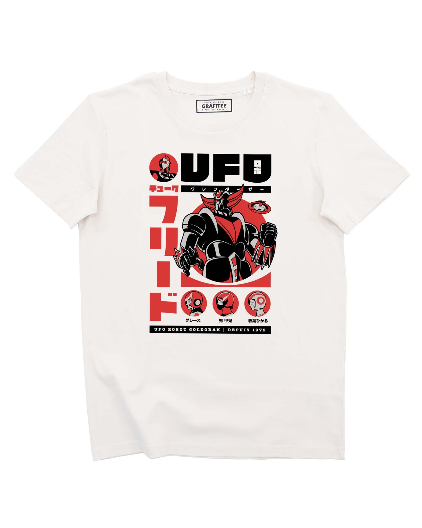 T-shirt retrò Grendizer Mecha Goldorack