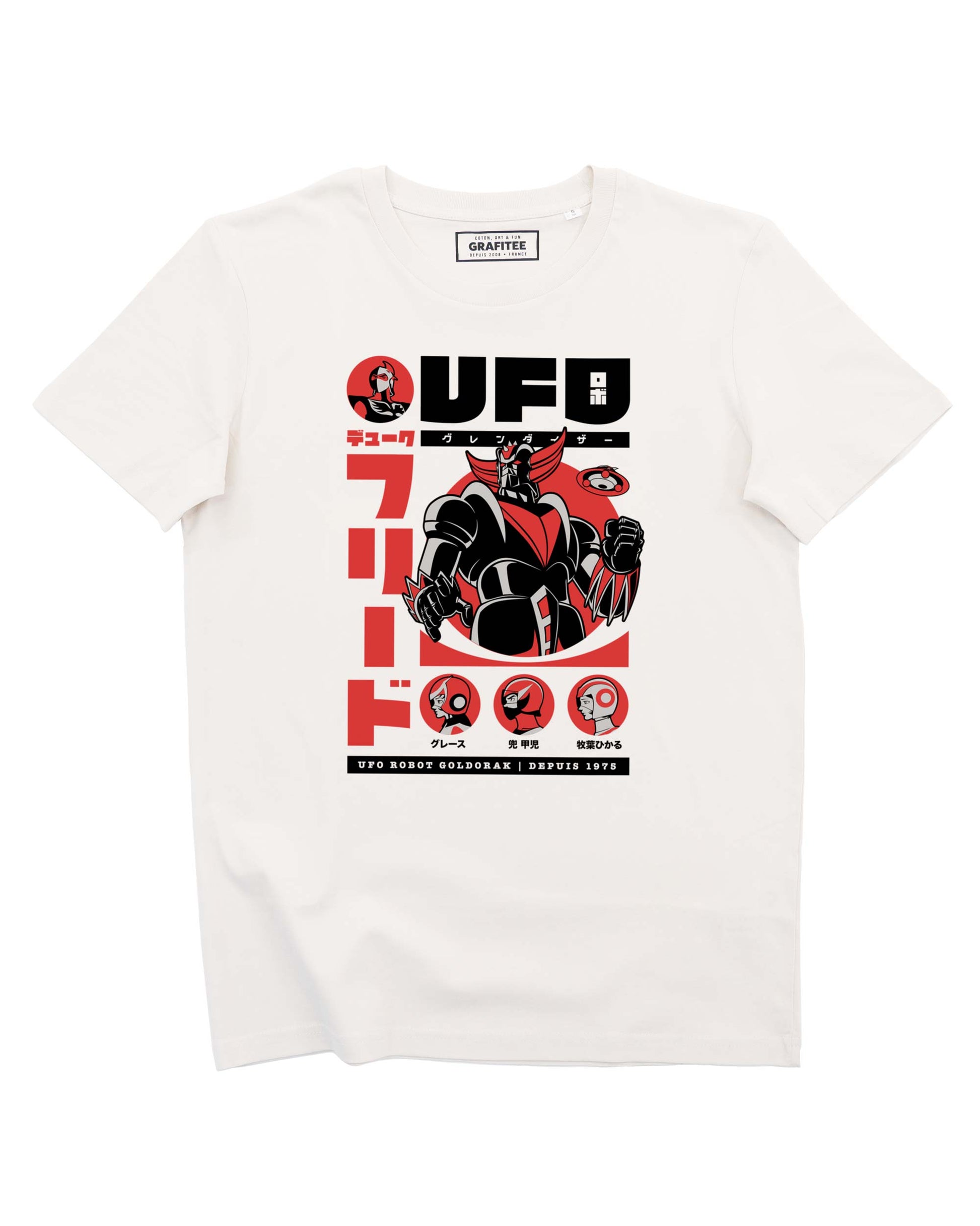 T-shirt retrò Grendizer Mecha Goldorack